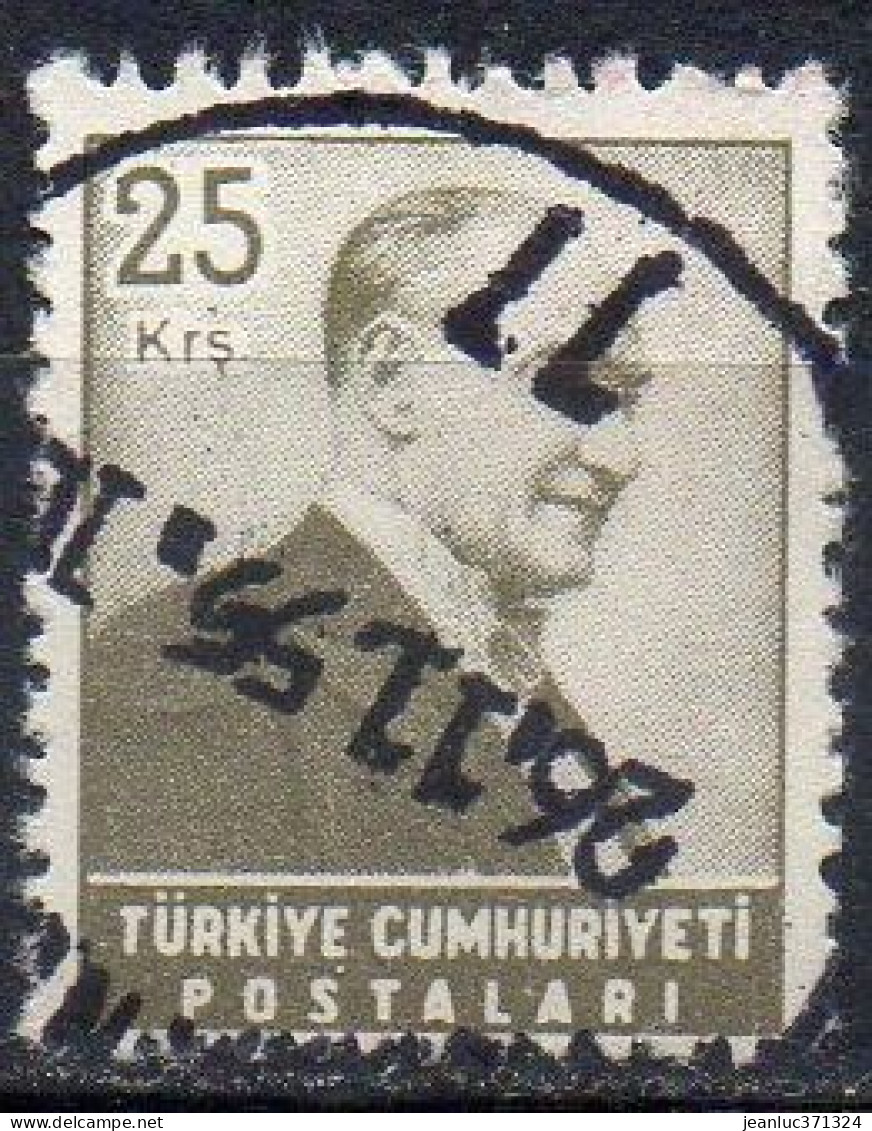 TURQUIE N° 1276 O Y&T 1955-1956 Atatürk - Oblitérés