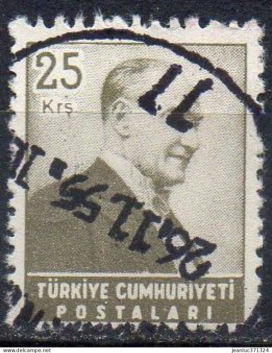 TURQUIE N° 1276 O Y&T 1955-1956 Atatürk - Gebraucht