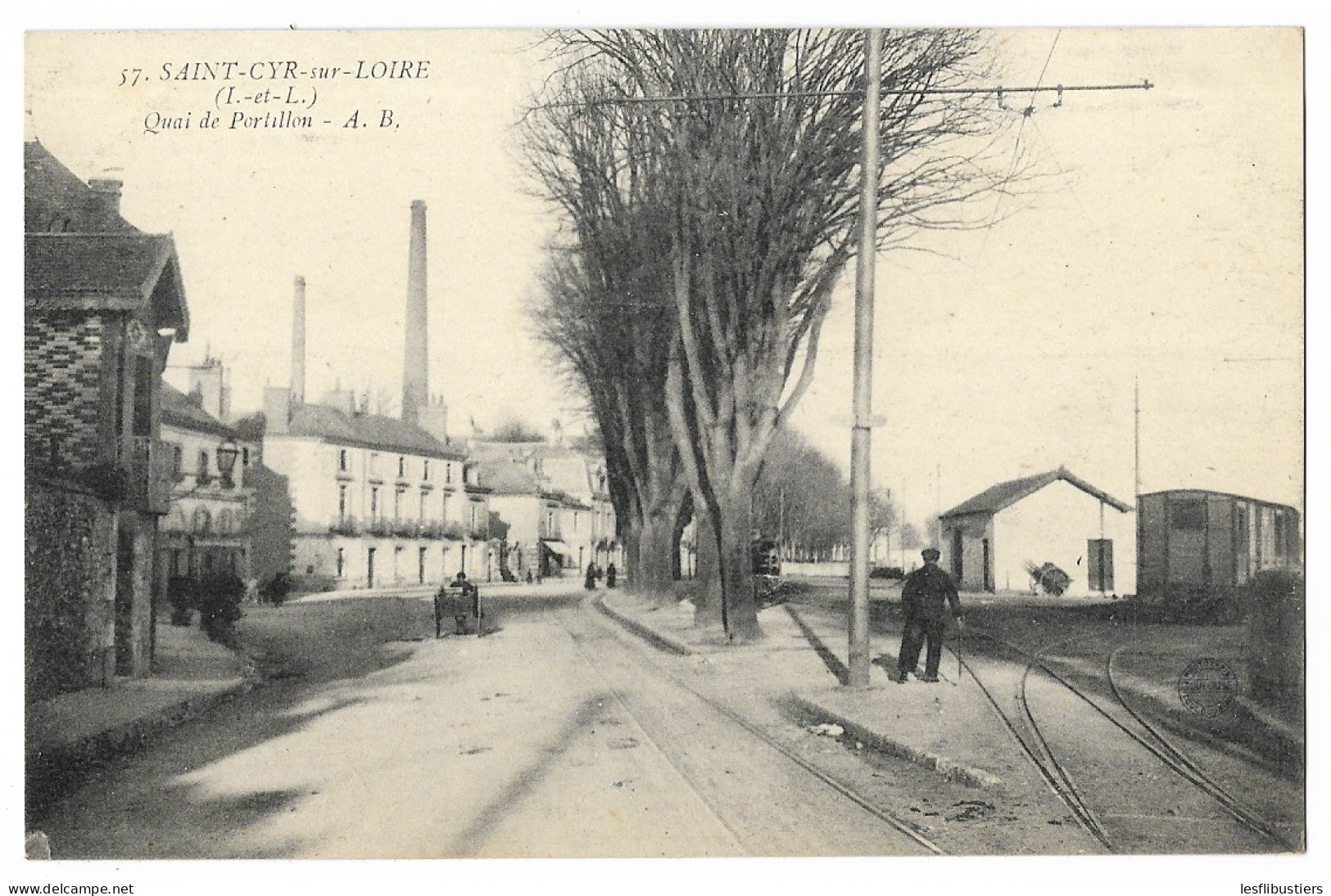 CPA 37 SAINT-CYR-sur-LOIRE Quai De Portillon - Saint-Cyr-sur-Loire