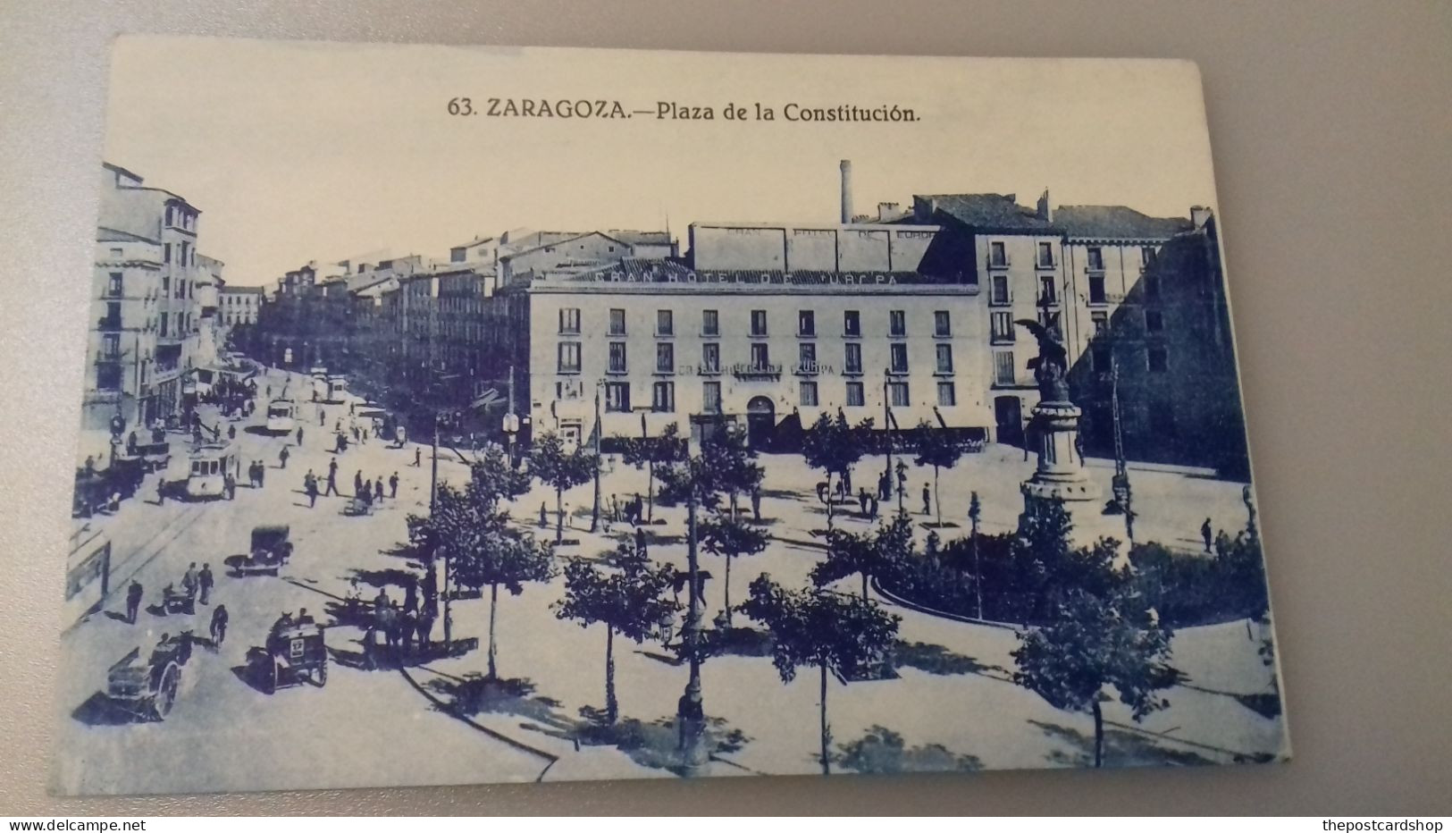 Espagne - Zaragoza Plaza De La Constitucion No.63 Unused - Zaragoza