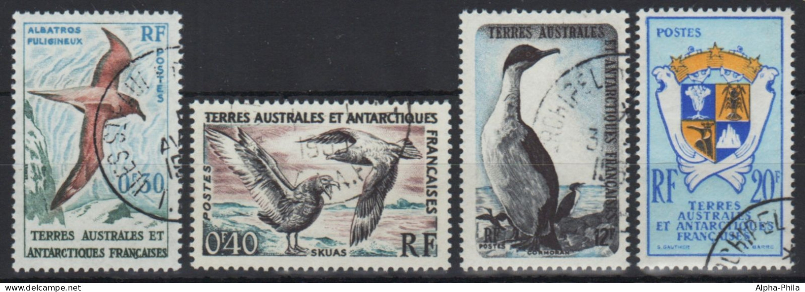 TAAF 1959 - Mi-Nr. 14-17 Gest / Used - Vögel / Birds - Usados