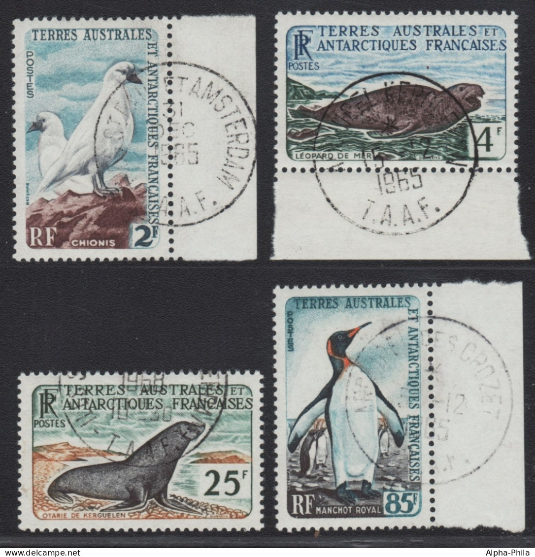 TAAF 1960 - Mi-Nr. 19-22 Gest / Used - Vögel / Birds - Robben / Seals - Used Stamps