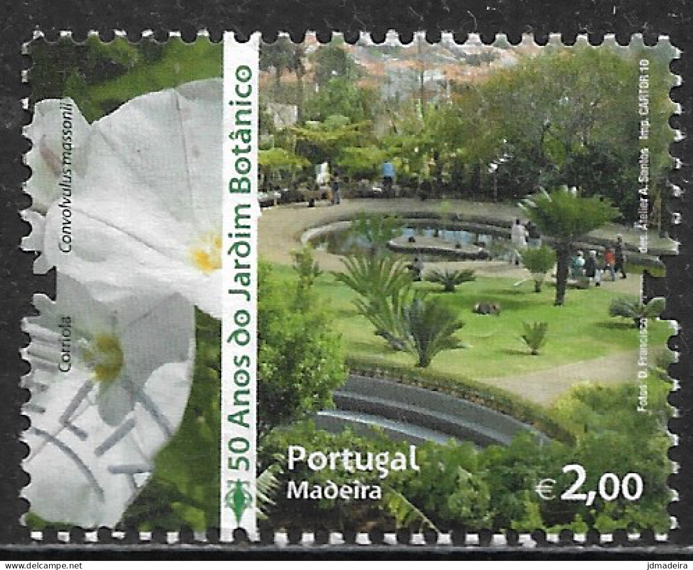 Portugal – 2010 Botanic Garden 2,00 Used Stamp - Gebraucht