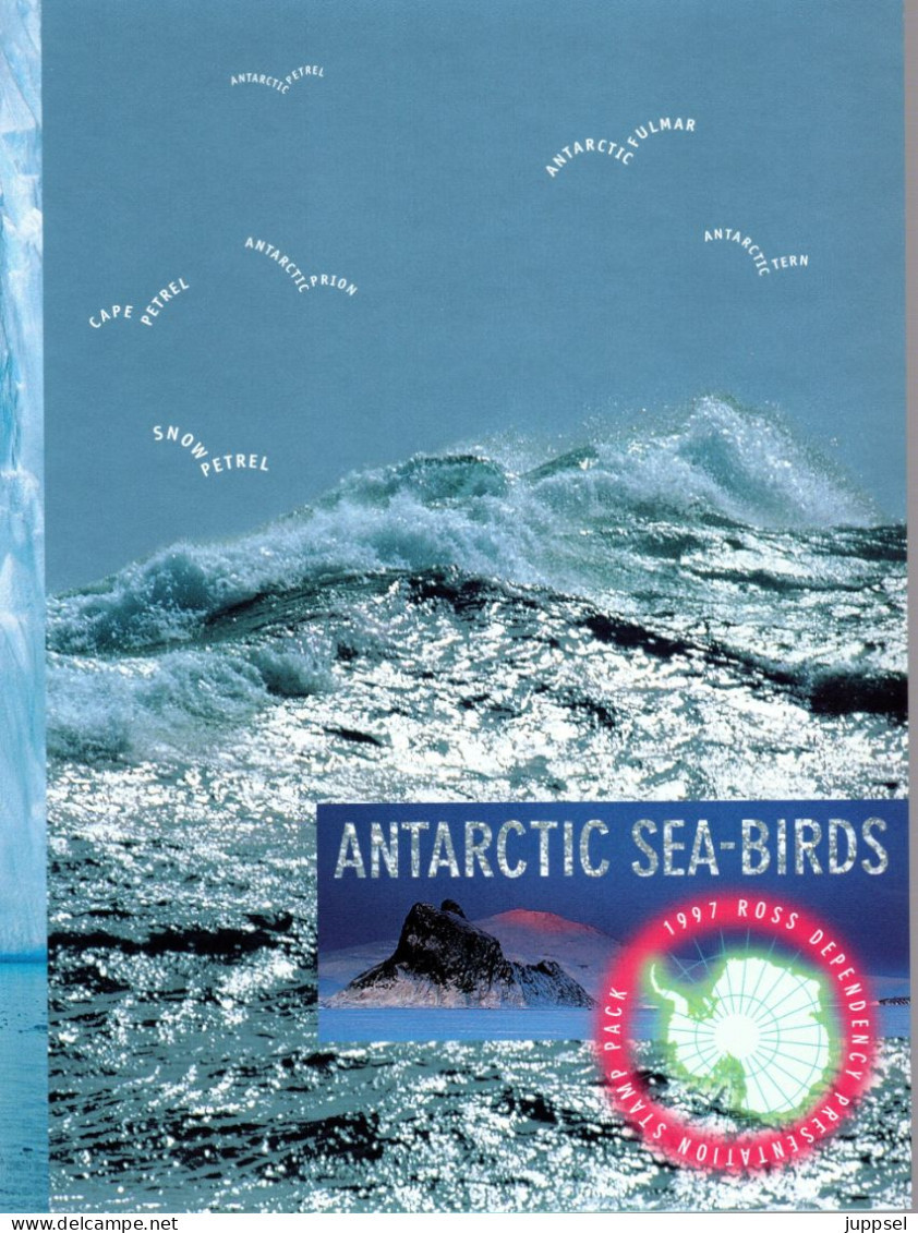 WWF Related ROSS DEPENDENCY, Antarctic Sea Birds - Folder  /  ROSS PROTECTORAT, Oiseaux De Mer, Dépliant ,1997 - Marine Web-footed Birds