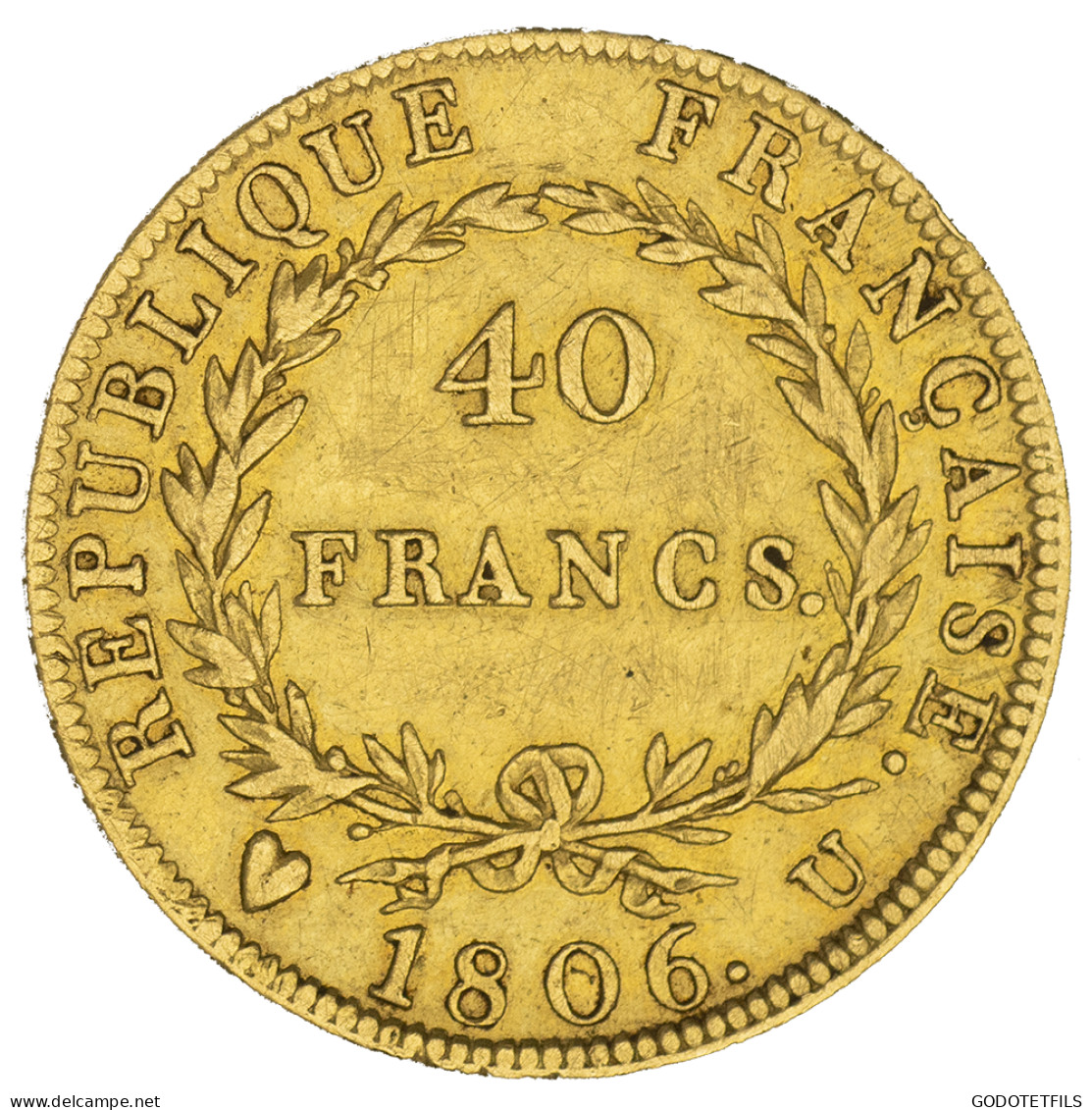 Premier Empire- 40 Francs Napoléon Ier  1806 Turin - 40 Francs (oro)