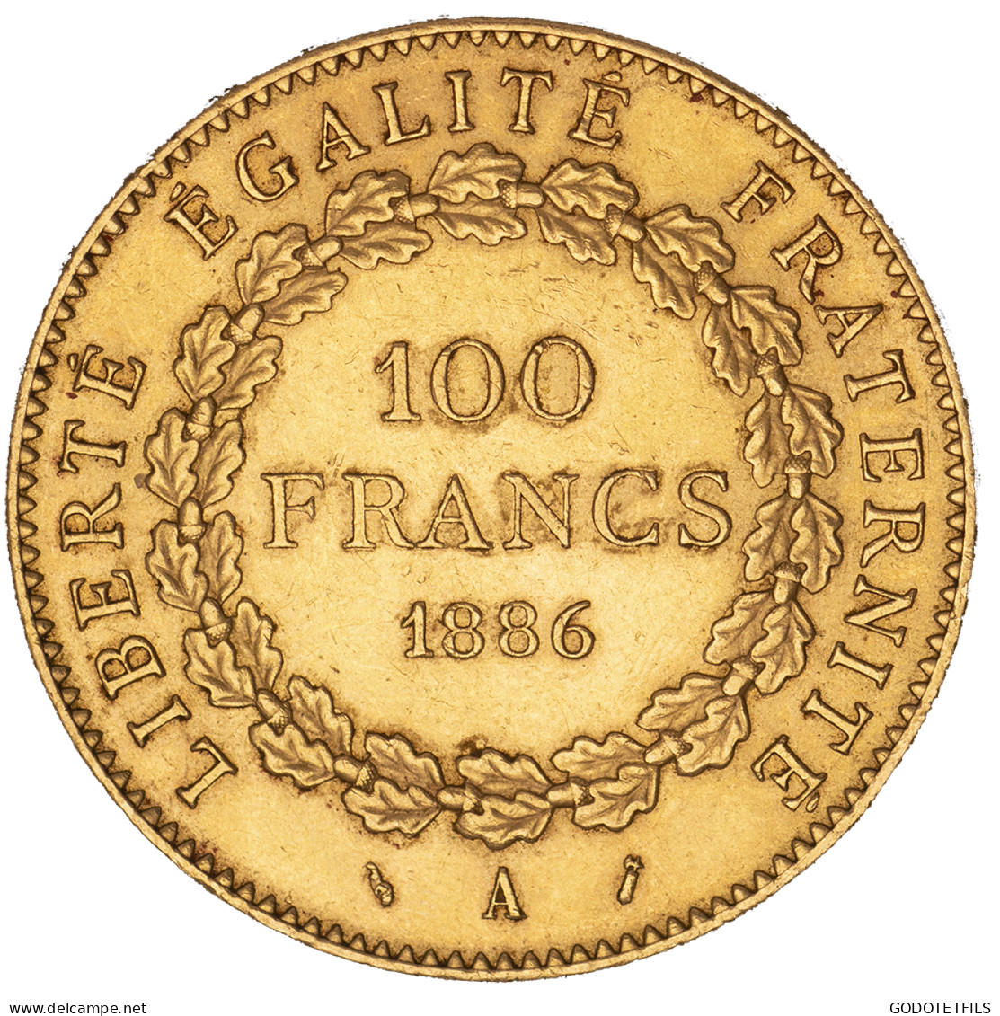 III ème République-100 Francs Génie 1886 Paris - 100 Francs (or)