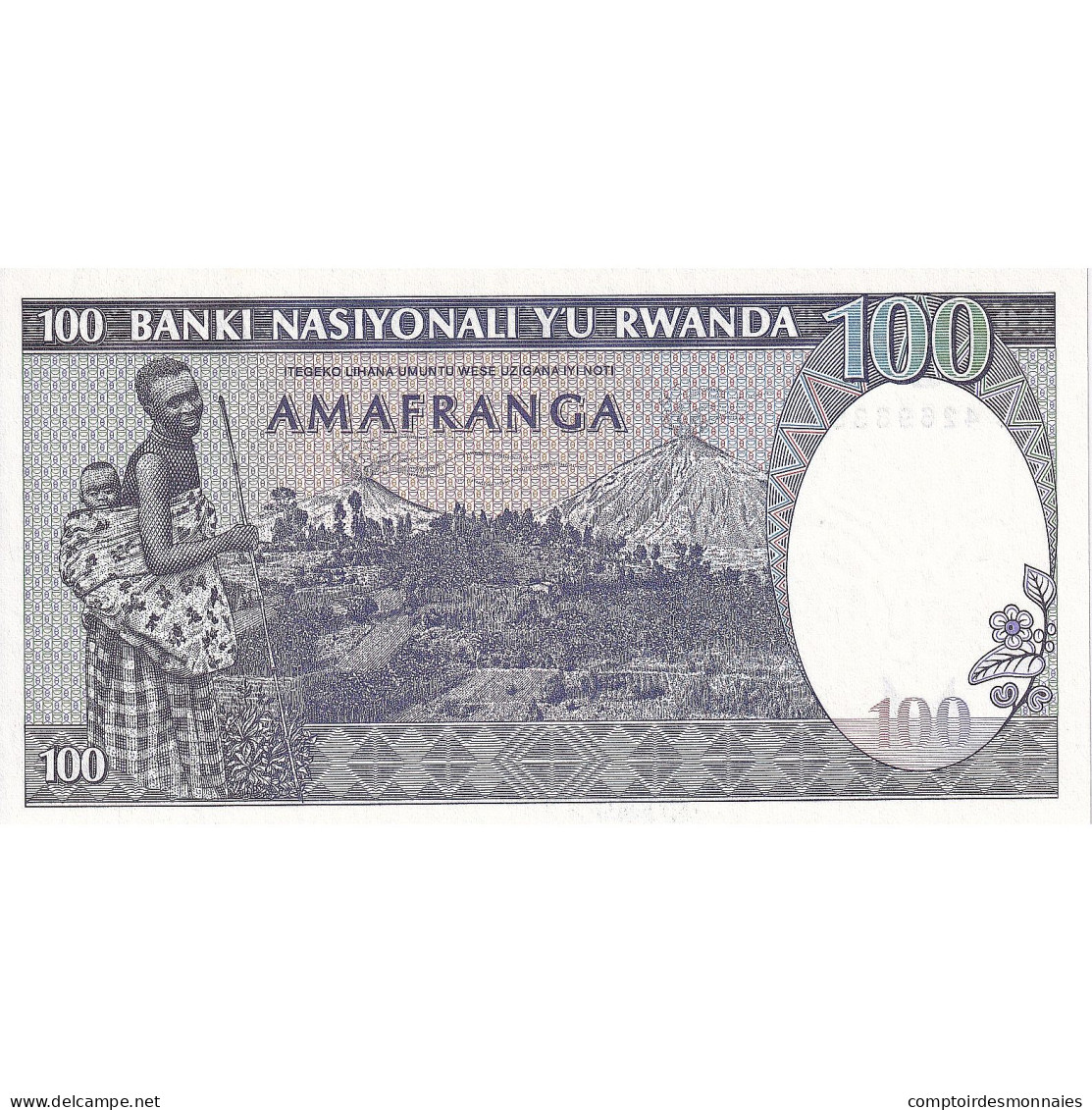 Rwanda, 100 Francs, 1982, 1982-08-01, KM:18, NEUF - Ruanda