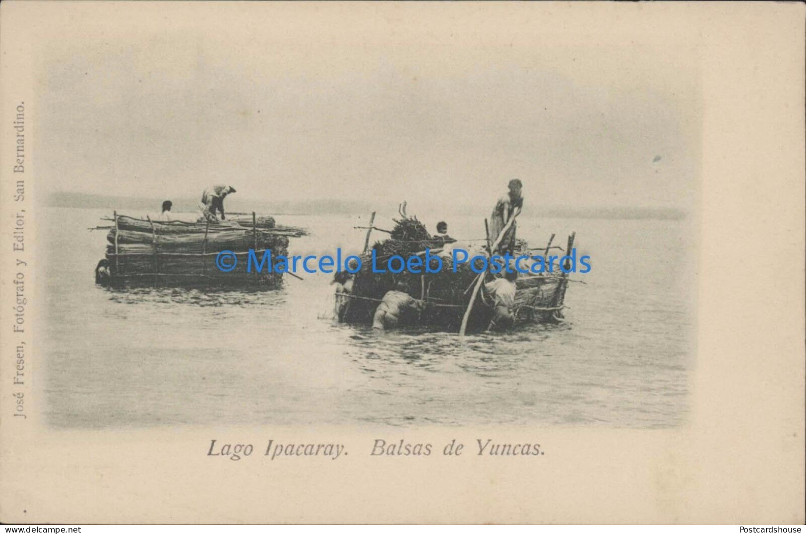 PARAGUAY LAGO IPACARAY BALSAS DE YUNCAS ED JOSE FRESEN - Paraguay