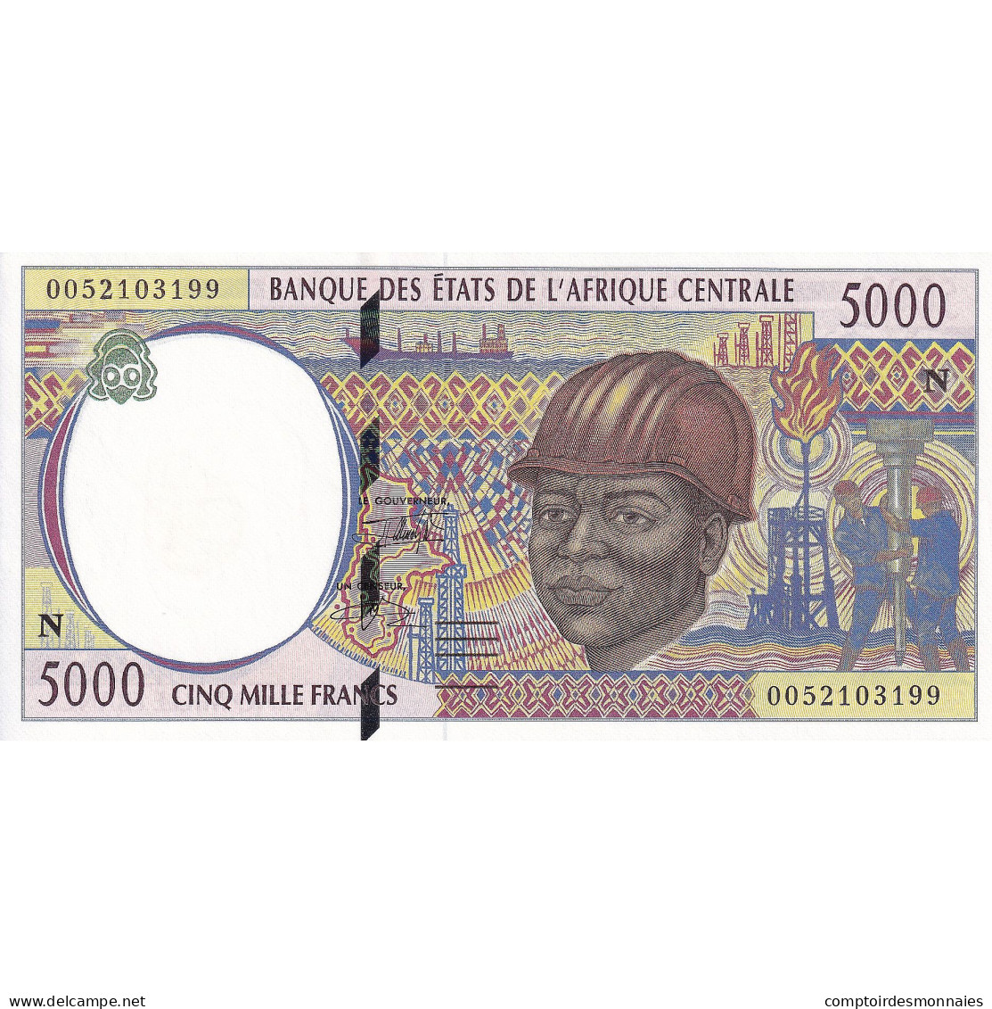 États De L'Afrique Centrale, 5000 Francs, KM:609C, NEUF - Centraal-Afrikaanse Staten