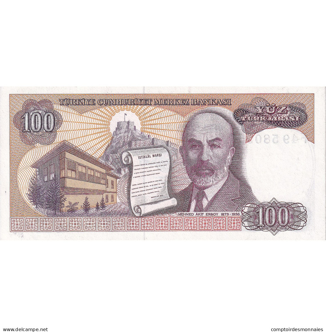 Turquie, 100 Lira, 1984, KM:194b, NEUF - Turquie