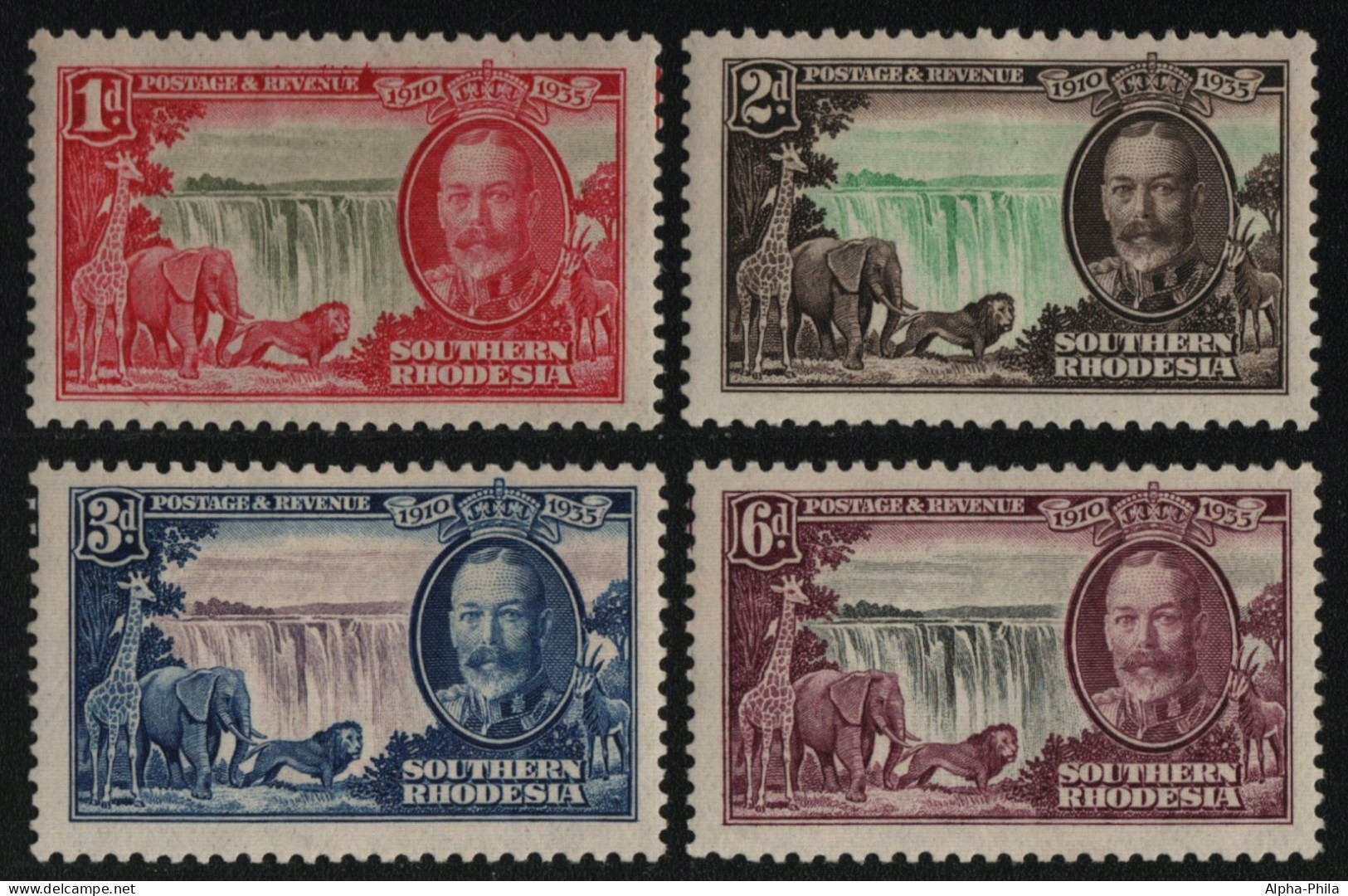 Süd-Rhodesien 1936 - Mi-Nr. 32-35 * - MH - Georg V (II) - Southern Rhodesia (...-1964)