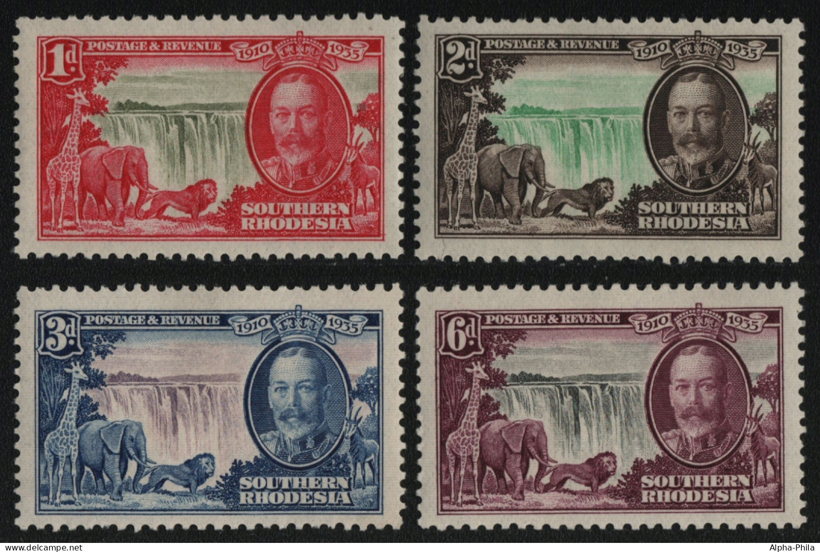 Süd-Rhodesien 1936 - Mi-Nr. 32-35 * - MH - Georg V (I) - Southern Rhodesia (...-1964)