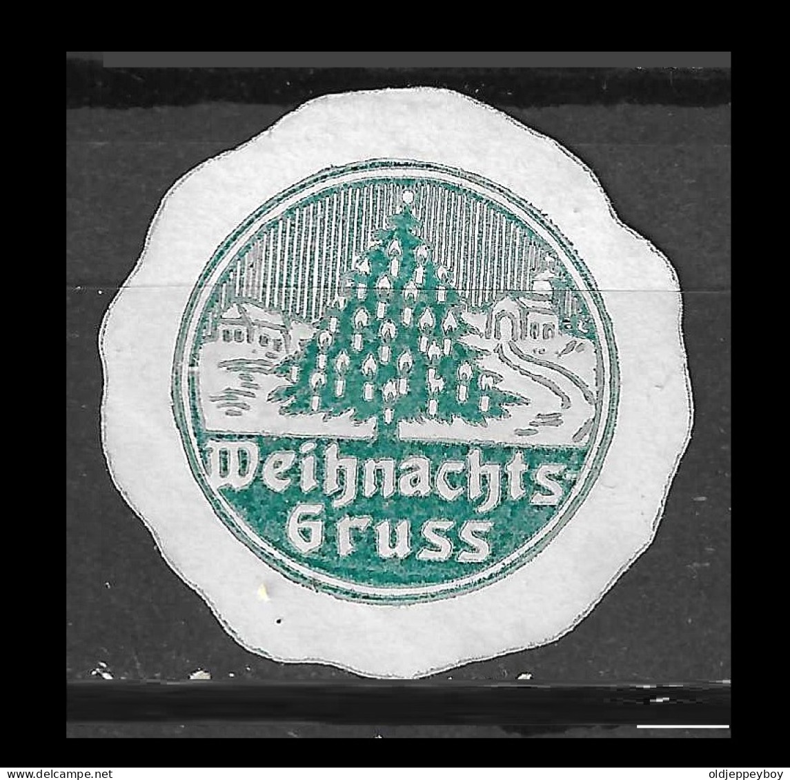 1914- 1918 WW1 Era GERMANY Vignette Reklamemarke Weihnachts GRUSS  "Christmas Greetingse" - Militaria