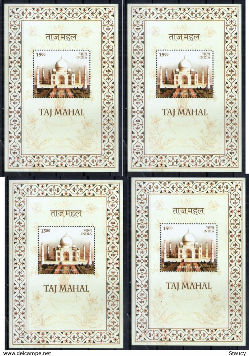 India 2004 Taj Mahal Lot Of 4 Miniature Sheet MS MNH As Per Scan - Neufs
