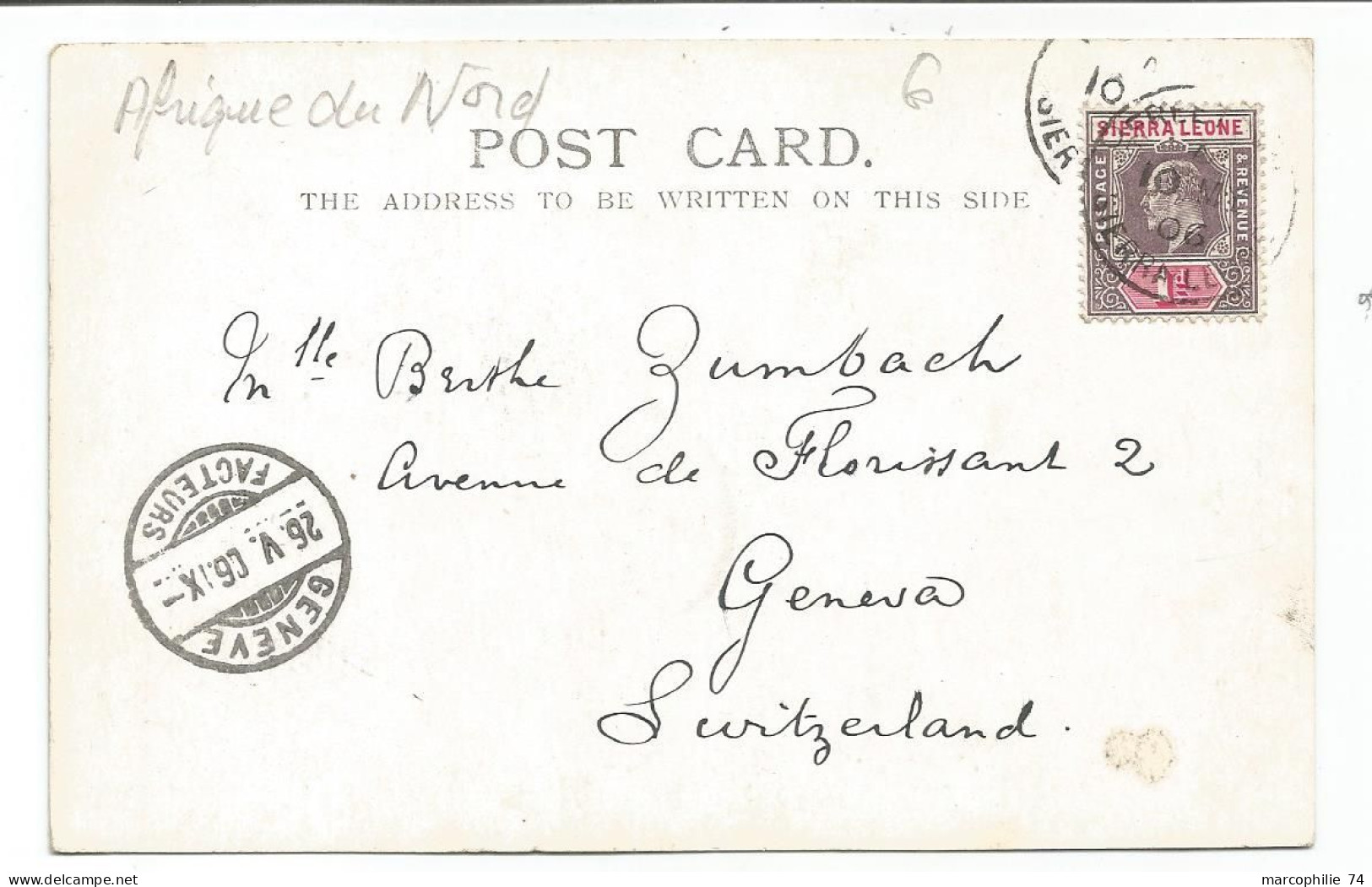 SIERRA LEONE POST CARD TOKEH - Sierra Leone (...-1960)