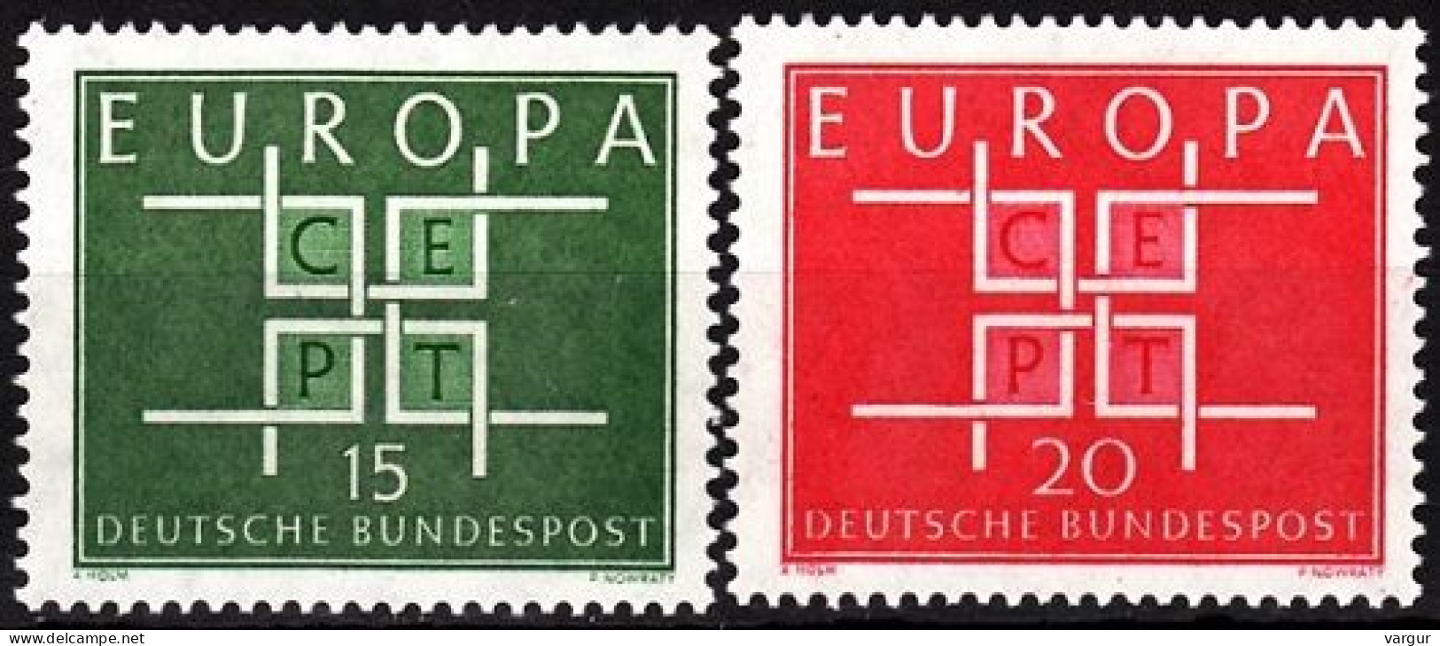 GERMANY 1963 EUROPA. Complete Set, MNH - 1963