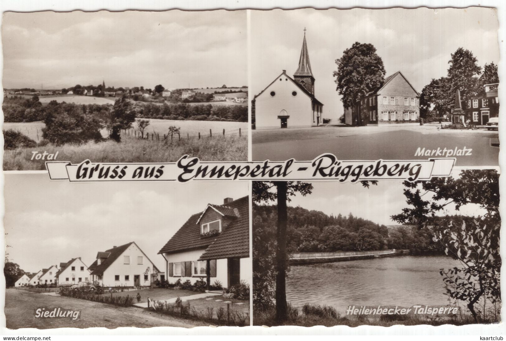 Grüss Aus Ennepetal-Rüggeberg: Total, Marktplatz, Siedlung, Heilenbecker-Talsperre - Haus Langenscheidt - (Deutschland) - Ennepetal
