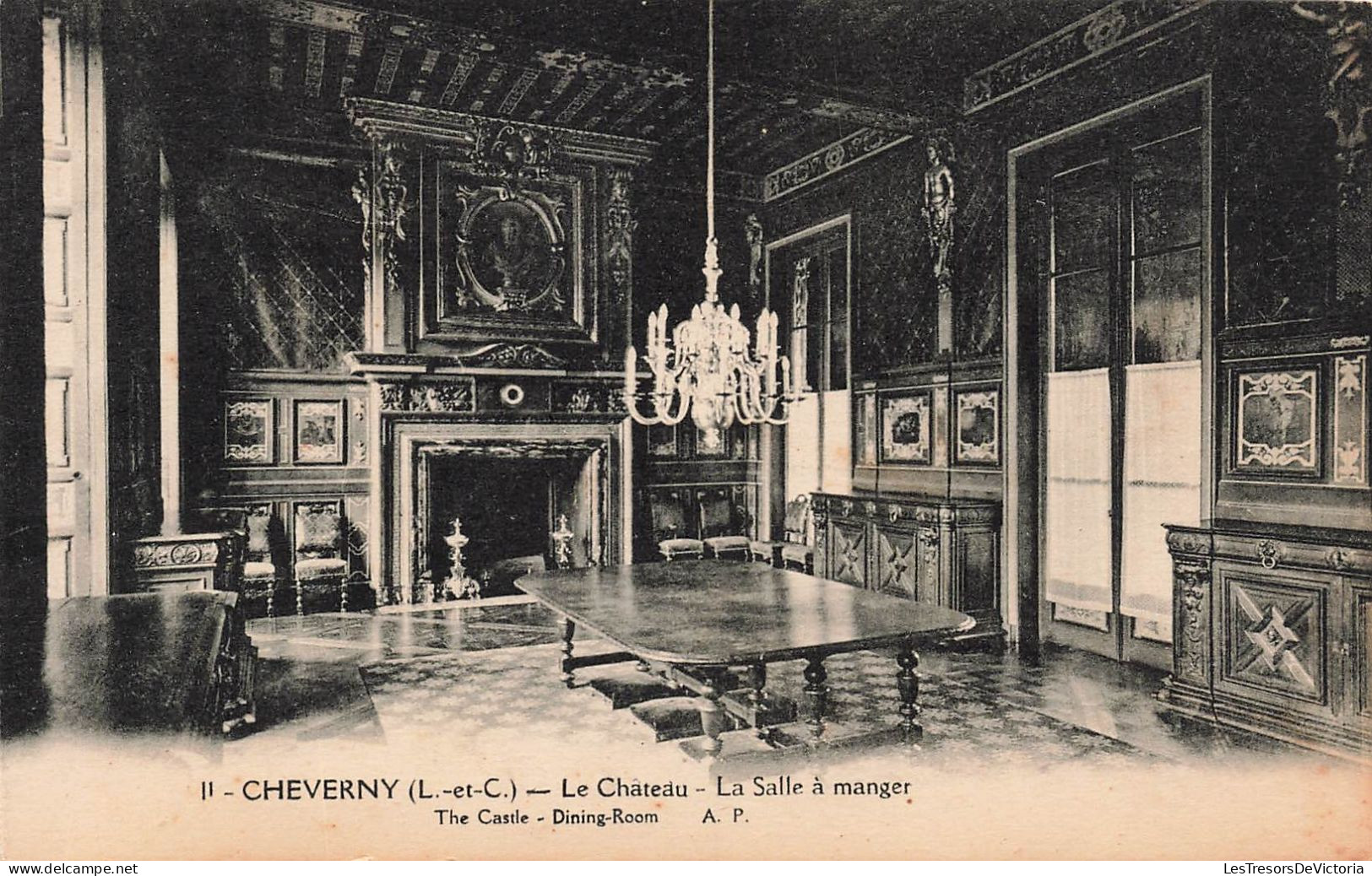 FRANCE - Cheverny - Le Château - La Salle à Manger - AP - Carte Postale Ancienne - Cheverny