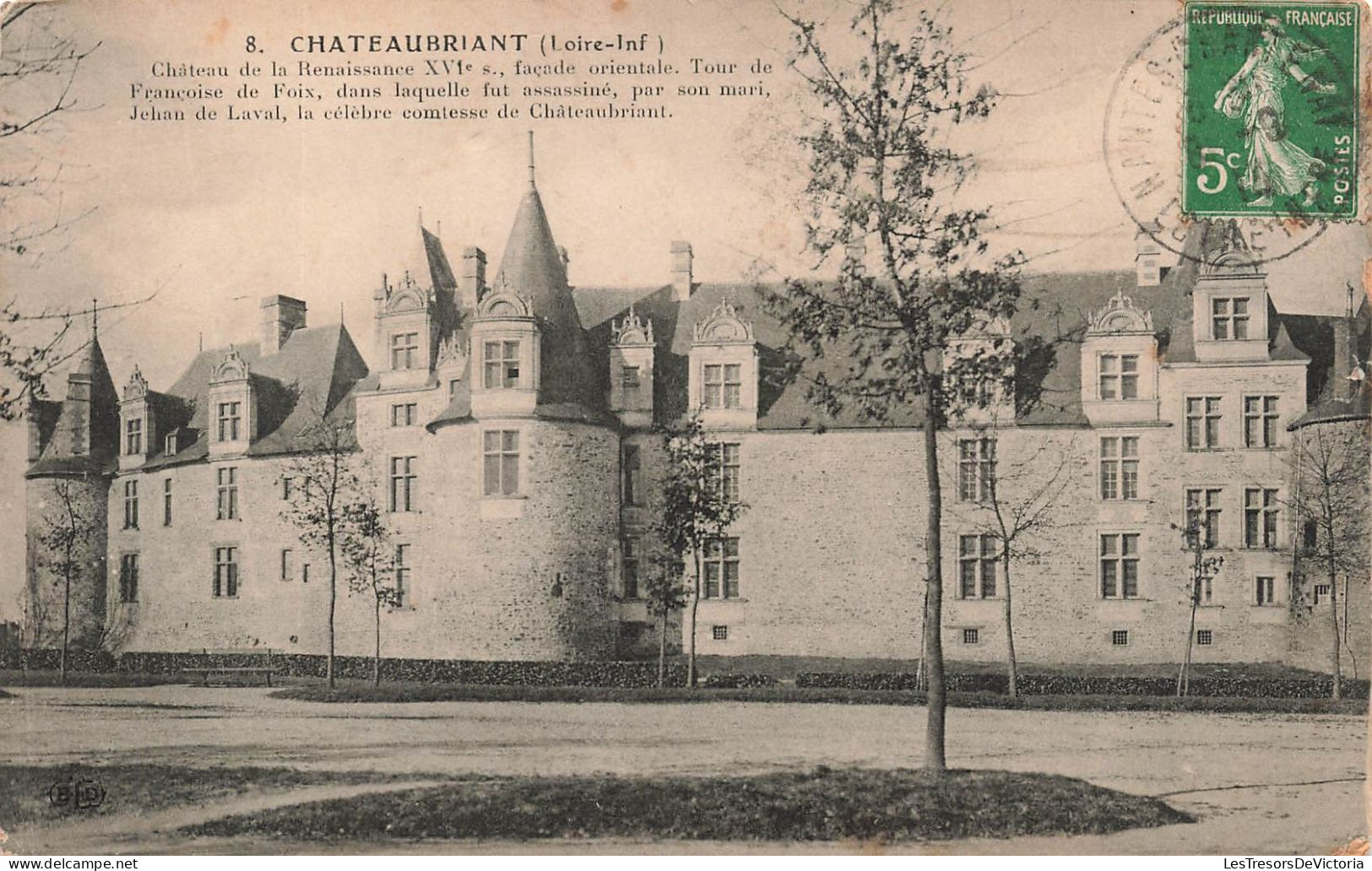 FRANCE - Chateaubriant - Château De La Renaissance XVIe S, Façade Orientale - Carte Postale Ancienne - Châteaubriant