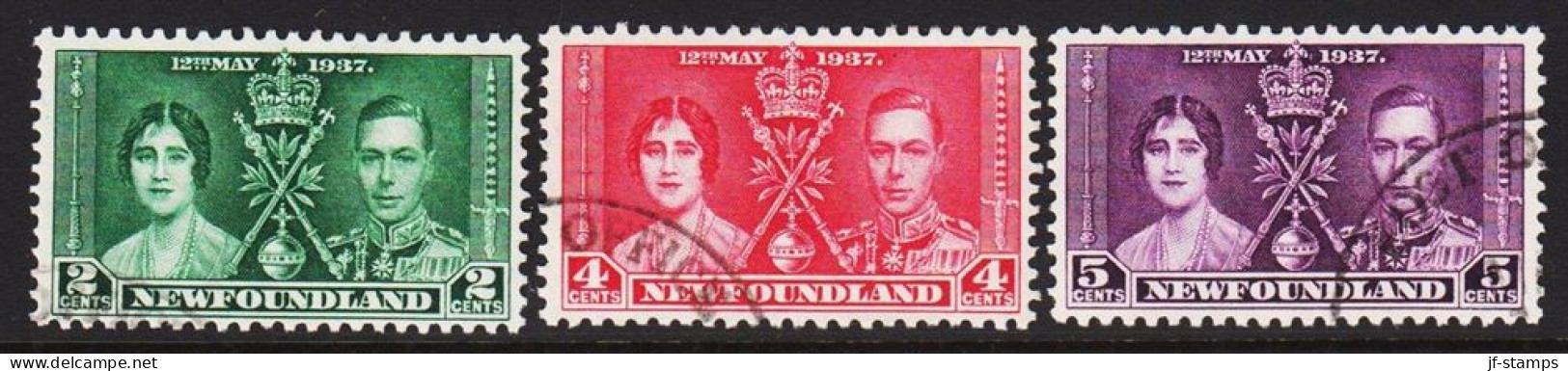 1937. NEWFOUNDLAND Coronation Complete Set  - JF537510 - 1908-1947