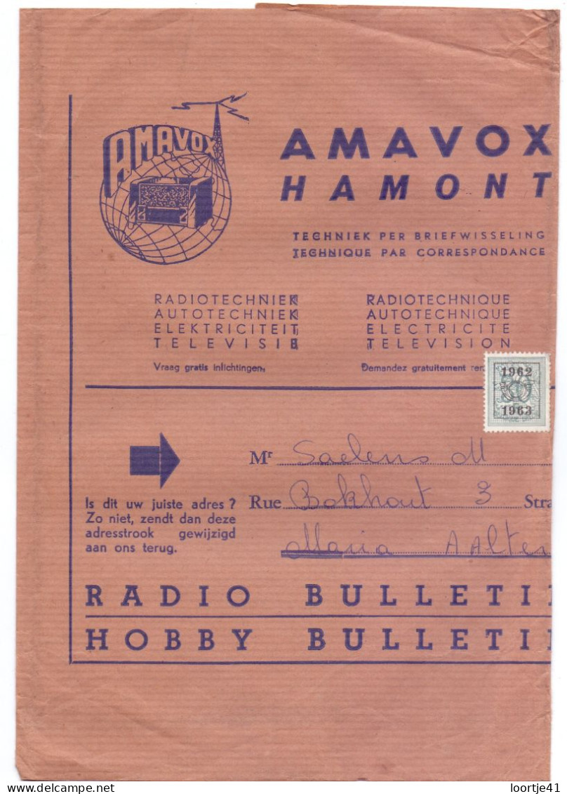 Omslag Enveloppe Wikkel Magazine - Amavox - Hamont - 1962 - 1963 - Bandas Para Periódicos