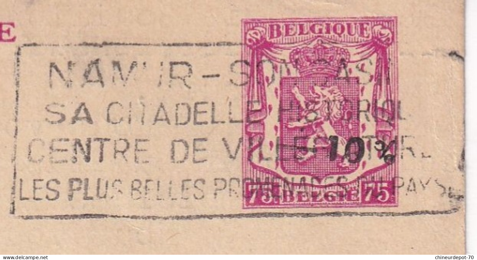 -10% Petit Lion établissements Ansotte Quincaillerie Namur Ferronnerie Bouillon En 1946 - 1946 -10%