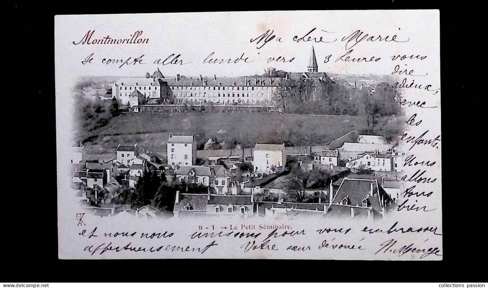 Cp, 86, Montmorillon, Le Petit Séminaire, Dos Simple, Voyagée 1901 - Montmorillon