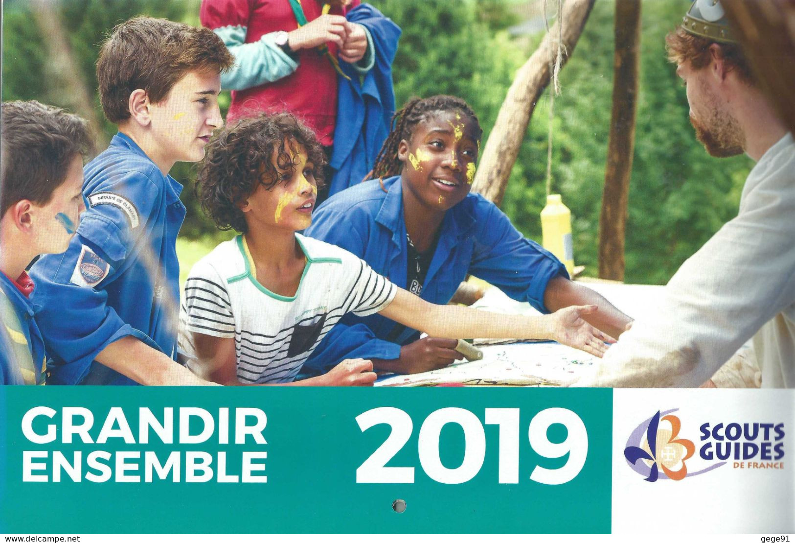 Calendrier 2019 - Scouts Et Guides De France - Grandir Ensemble - Grand Format : 2001-...