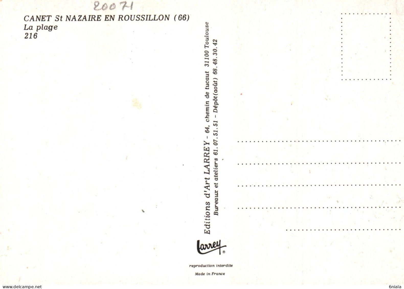 20071 CANET PLAGE  Vues Multiples ( Voiliers Baigneurs  Grappe Raisin )    ( 2 Scans) 66 - Canet En Roussillon