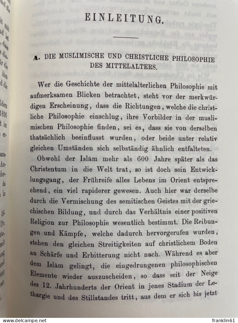 Alfarabi's philosophische Abhandlungen. Aus dem Arabischen übersetzt von Dr. Fr. Dieterici.