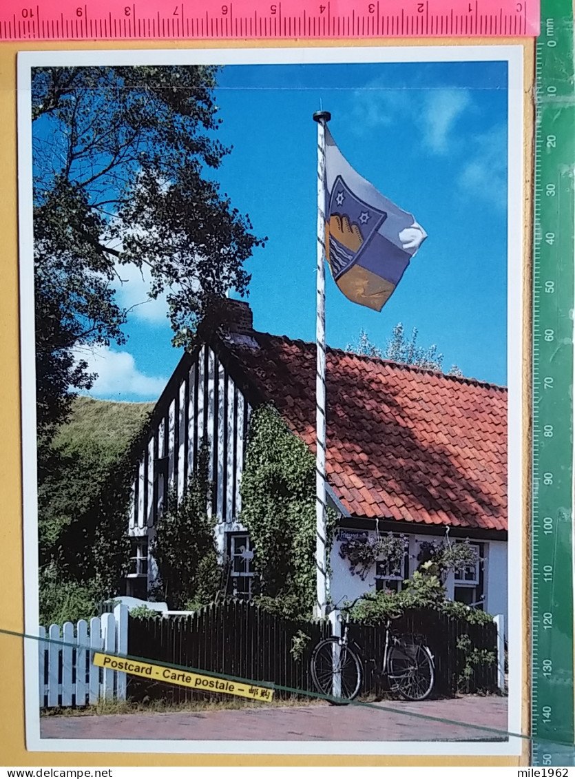 KOV 800-8 - Nordseebad Insel Juist, FLAG, DRAPEAU, Haus Siebje, Bicycle, Bike - Juist