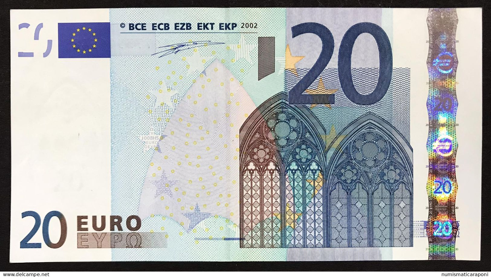 Italy 20 €  ITALIA Circulated J008H5 Duisenberg Cod.€.203 - 20 Euro