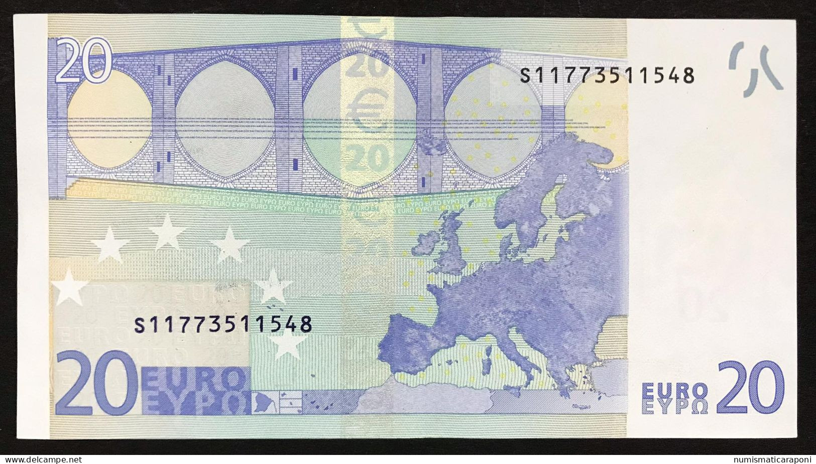 Italy 20 €  ITALIA Circulated J008H5 Duisenberg Cod.€.203 - 20 Euro