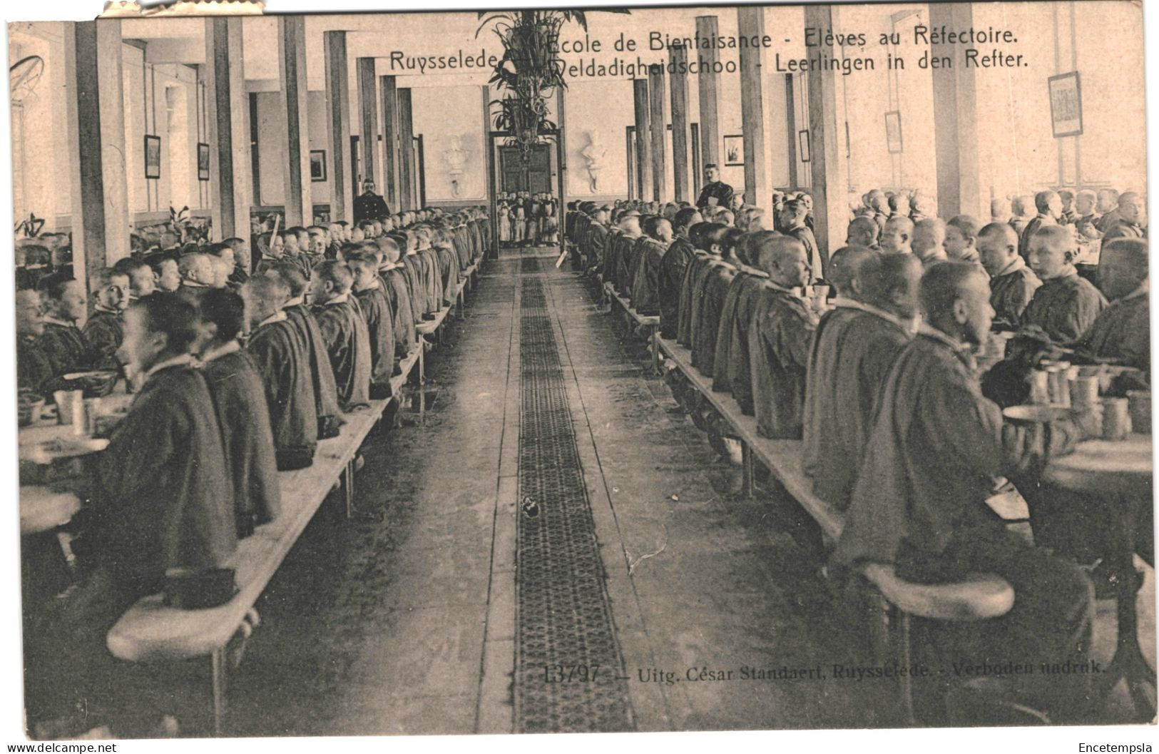 CPA Carte Postale Belgique Ruiselede  Ecole De Bienfaisance Elève Au Réfectoire 1911  VM74265ok - Ruiselede