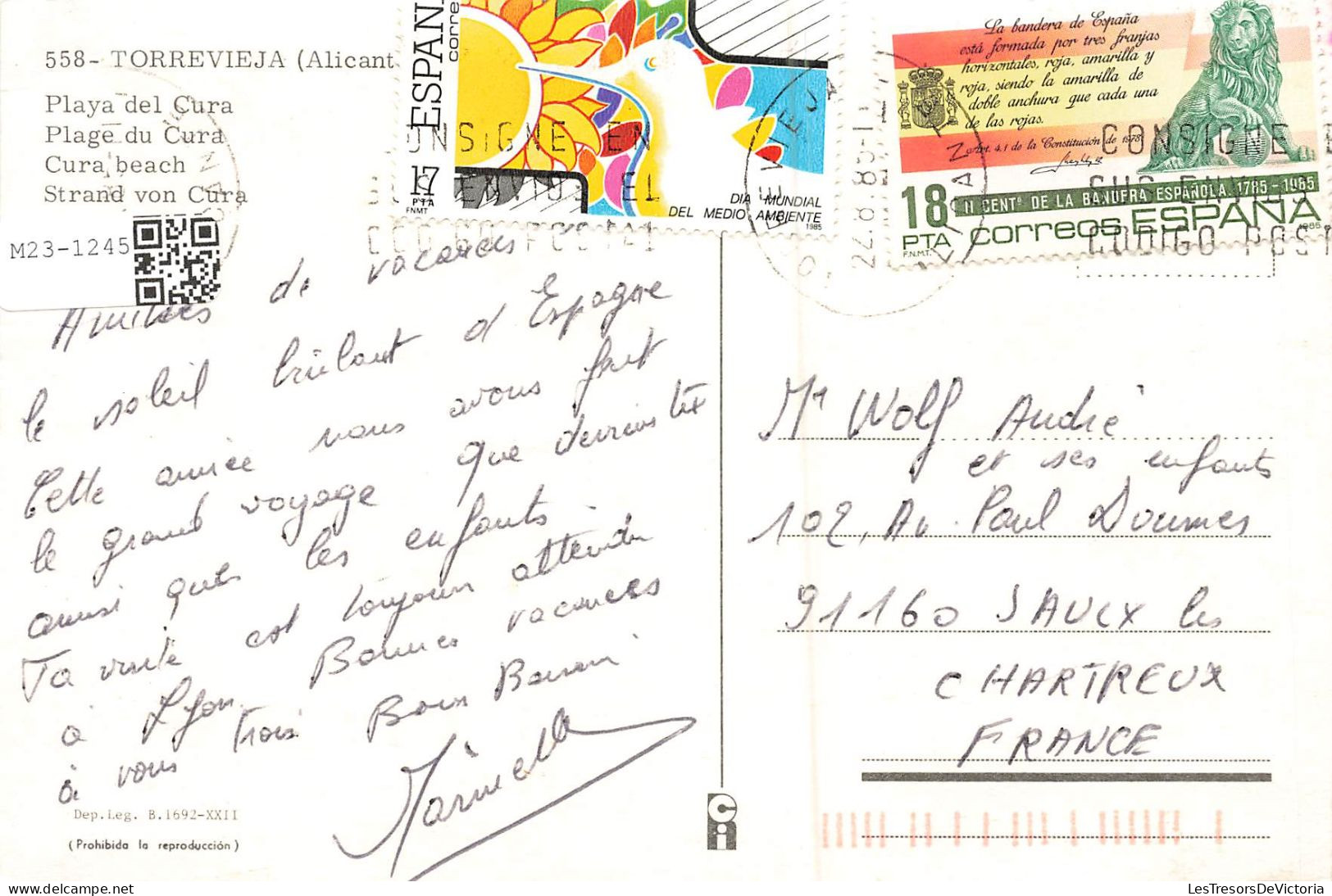 ESPAGNE - Torrevieja - Plage Du Cura - Carte Postale - Other & Unclassified