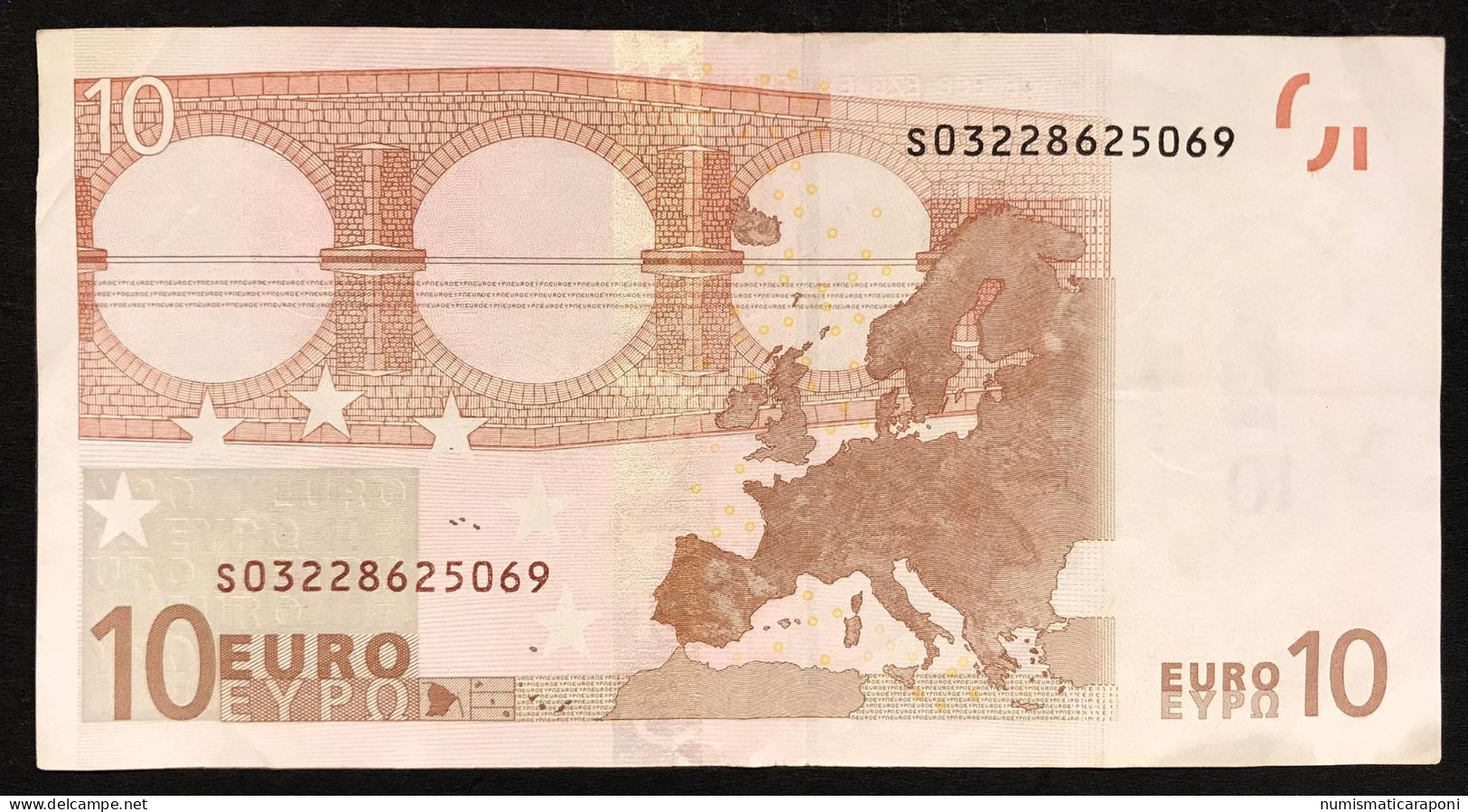 Italy 10 €  ITALIA Circulated J003H6 Duisenberg Cod.€.222 - 10 Euro