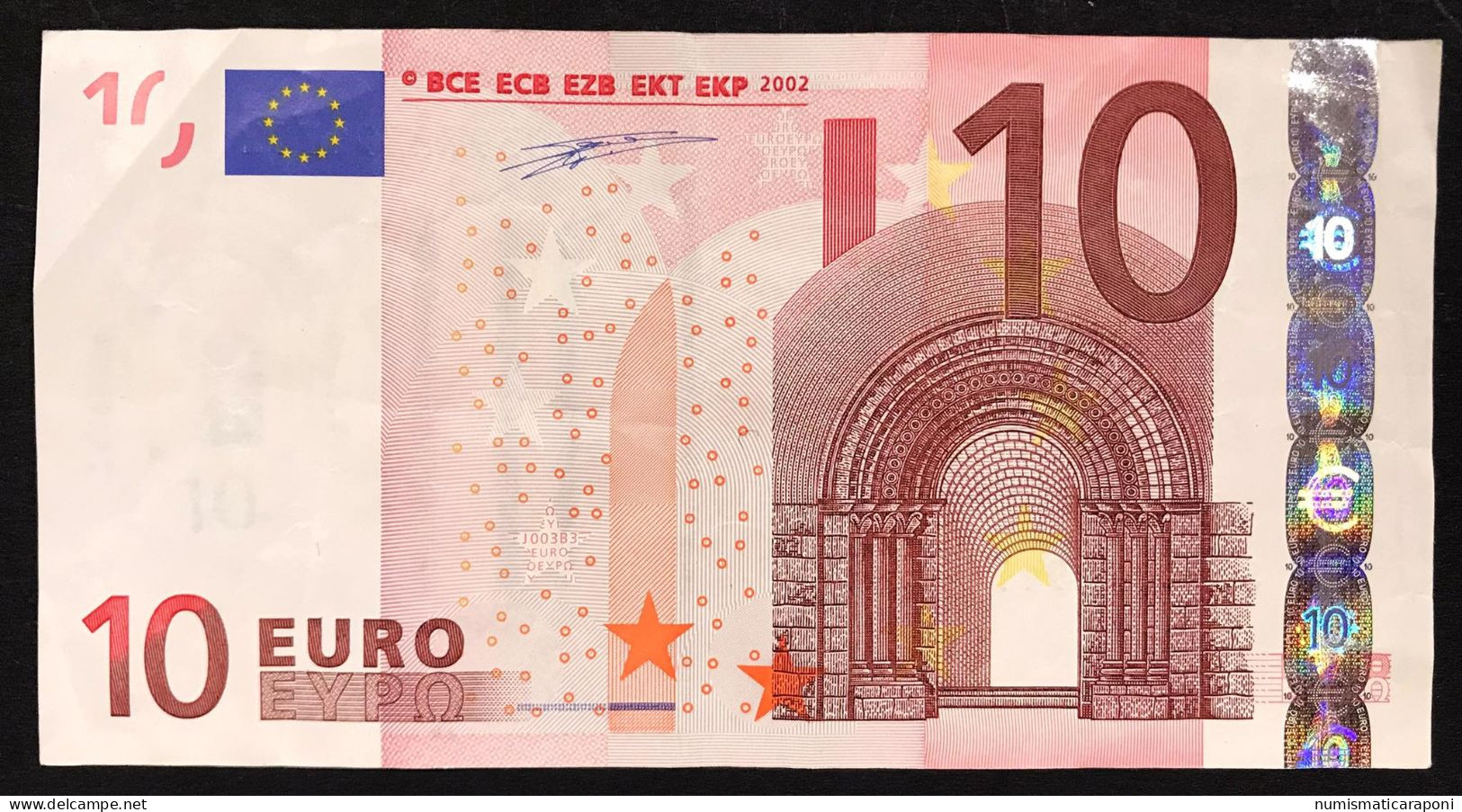 Italy 10 €  ITALIA Circulated J003B3 Duisenberg Cod.€.229 - 10 Euro