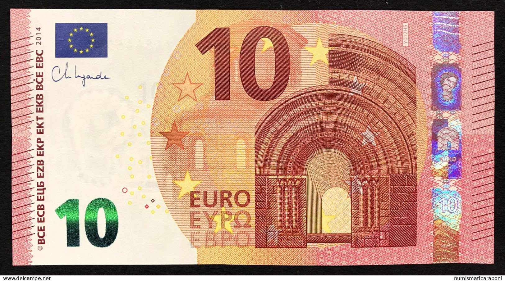 Grecia Greece 10 € YA Lagarde Y012H5 UNC- COD.€.264 - 10 Euro