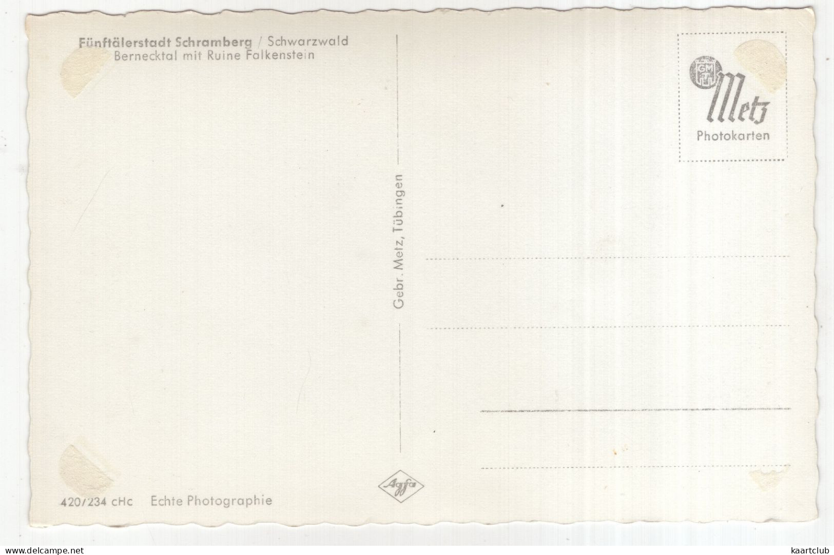 Fünftälerstadt Schramberg, Schwarzwald - Bernecktal Mit Ruine Falkenstein - (Deutschland) - Schramberg