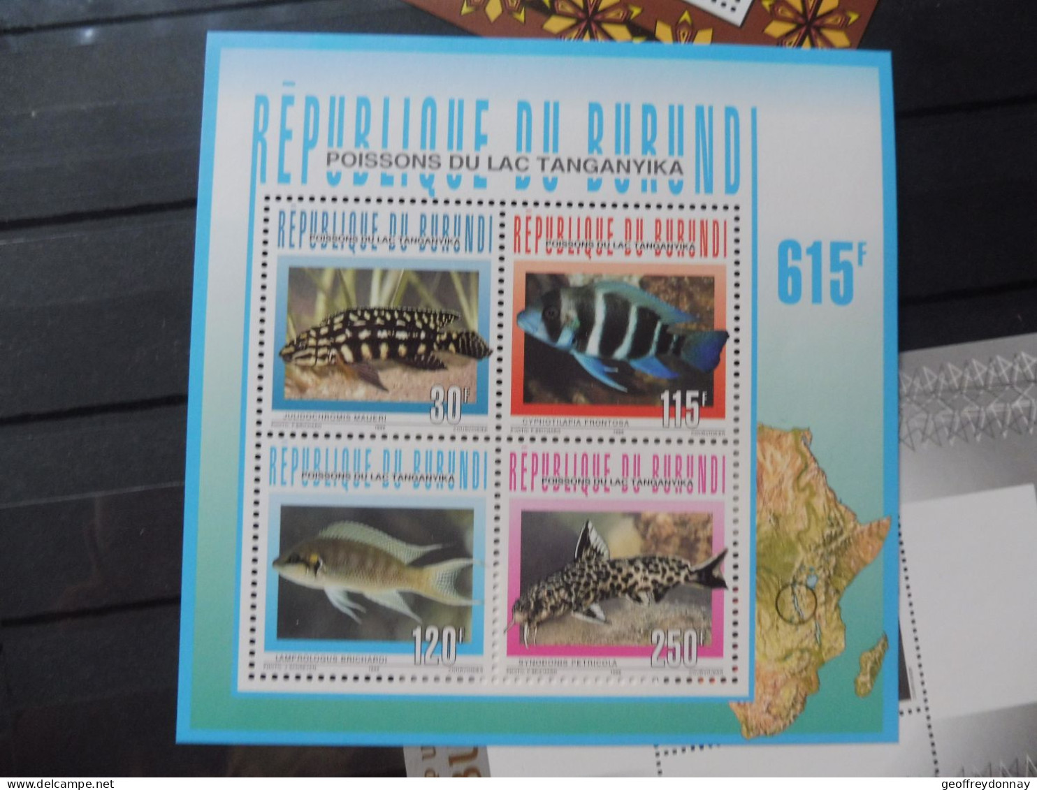 Burundi Bloc Bl Blok 137 Poisson Fish Vissen Neuf ** - Unused Stamps