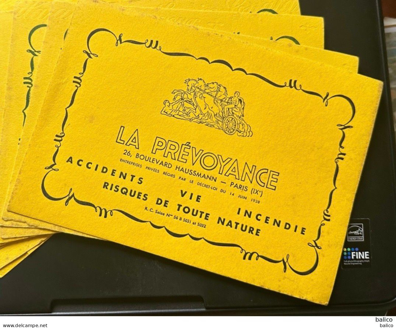 Buvard -  "La Prévoyance" Assurances  - Lot De  3 Buvards - Banque & Assurance