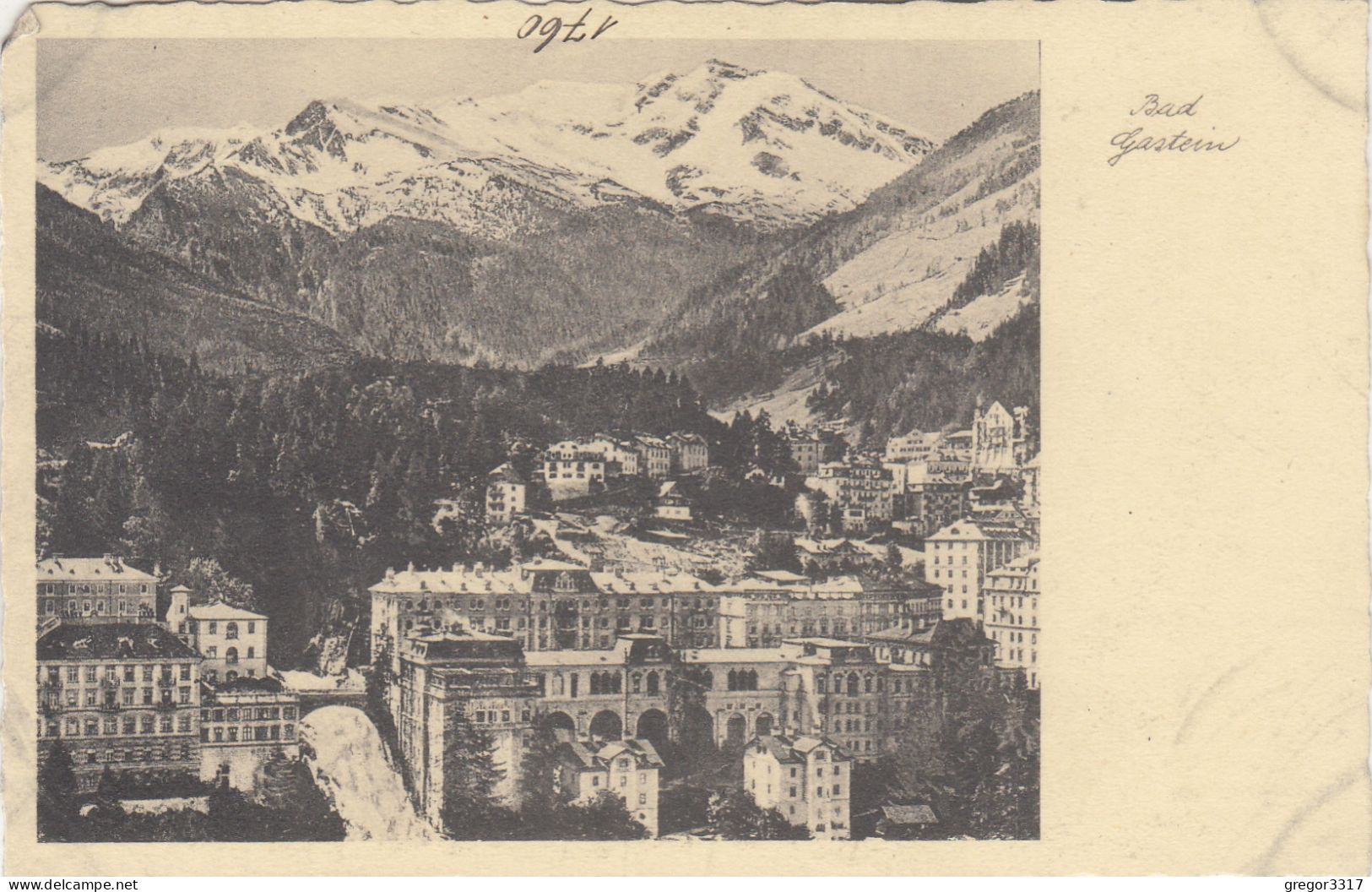 D8816) BAD GASTEIN - FOTO AK - Häuser Berge Blick Von Der Villa Anna Auf Badgastein - Bad Gastein