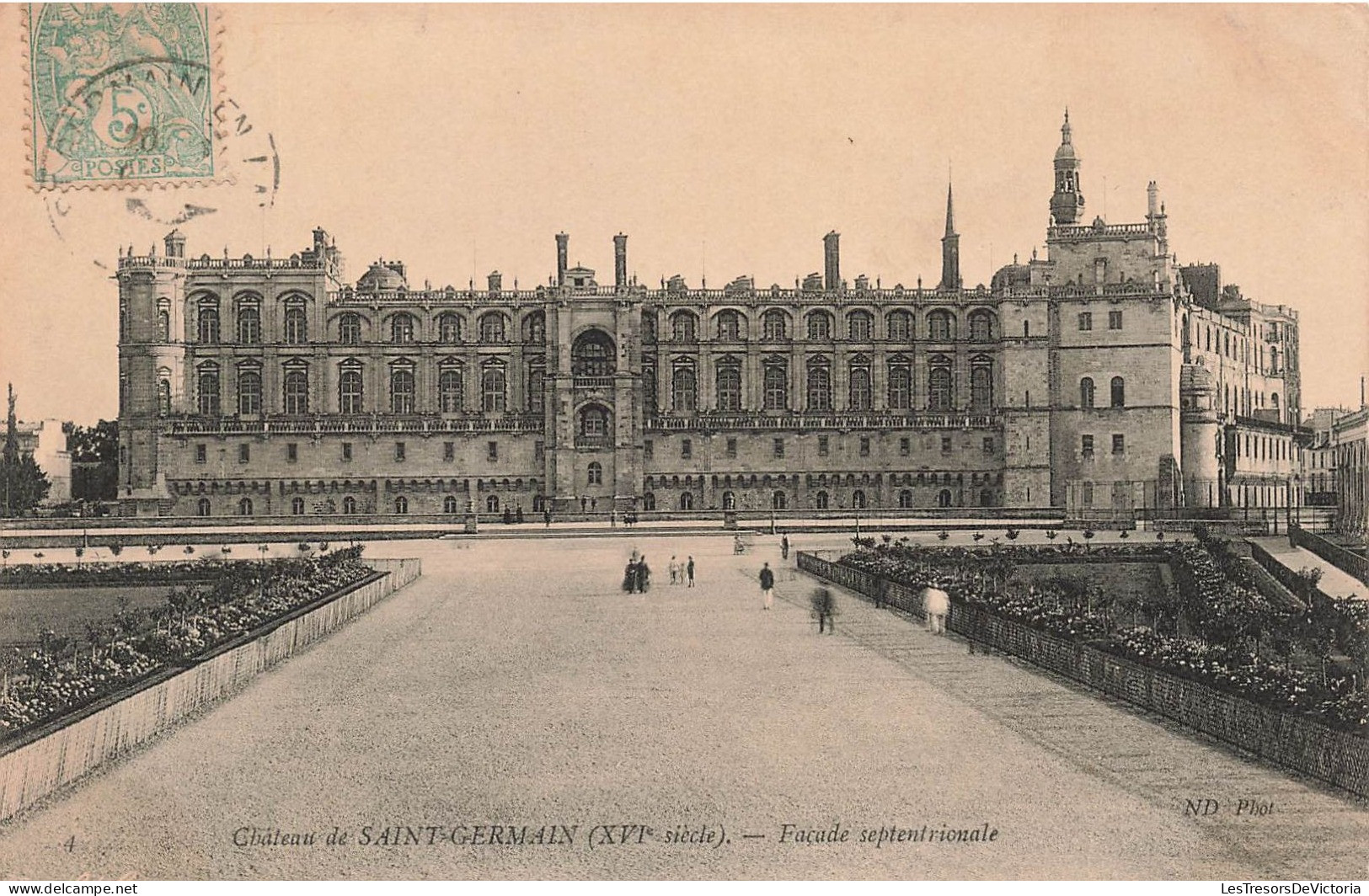 FRANCE - Château De Saint Germain (XVIè Siècle) - Façade Septentoriale - Animé - Carte Postale Ancienne - St. Germain En Laye (Castello)