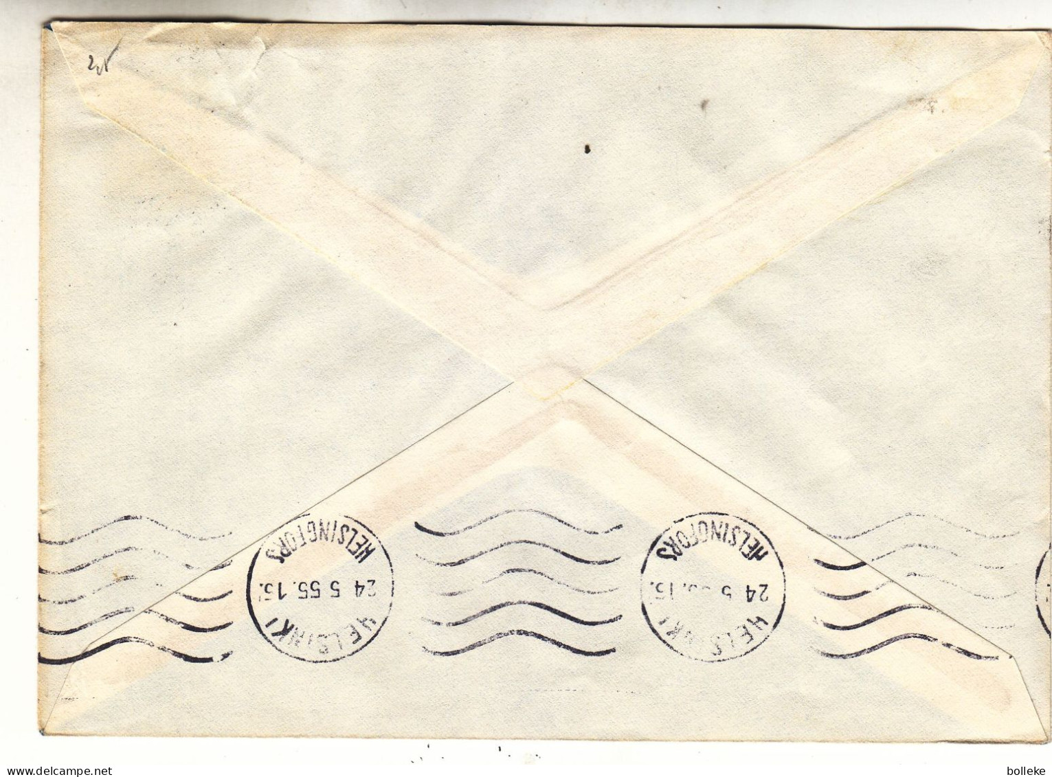 Finlande - Lettre De 1955 - Oblit Utajärvi - Avec Cachet Rural 2723 - - Briefe U. Dokumente