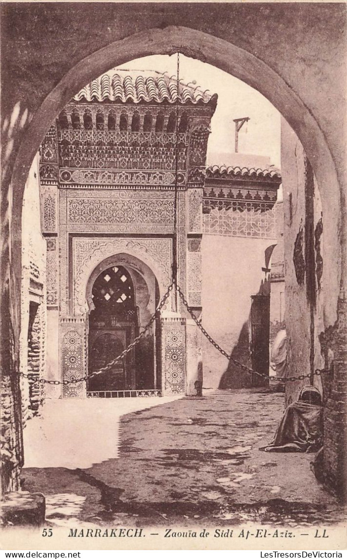 MAROC - Marrakech - Zaouïa De Sidi Abdelaziz - Carte Postale Ancienne - Marrakesh
