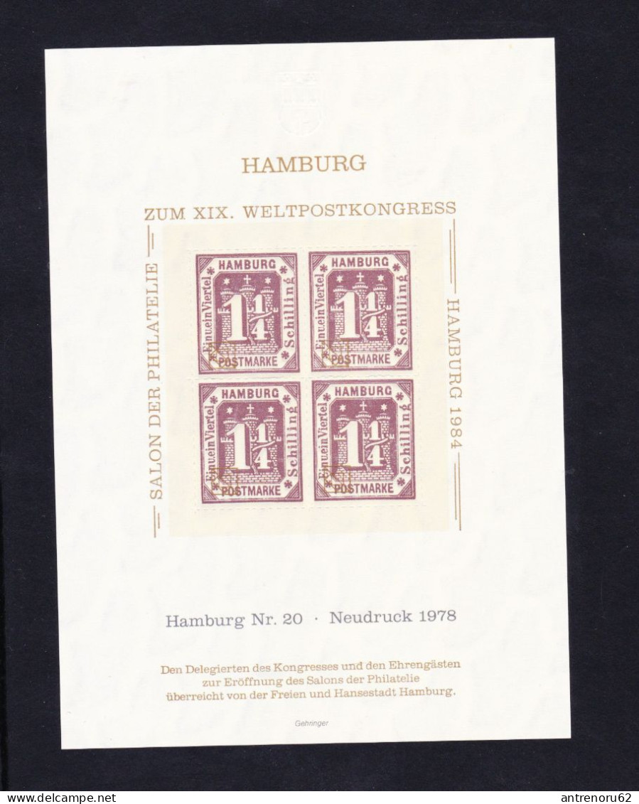 STAMPS-HAMBURG-UNUSED-MNH**-LUXE-SEE-SCAN - Hambourg