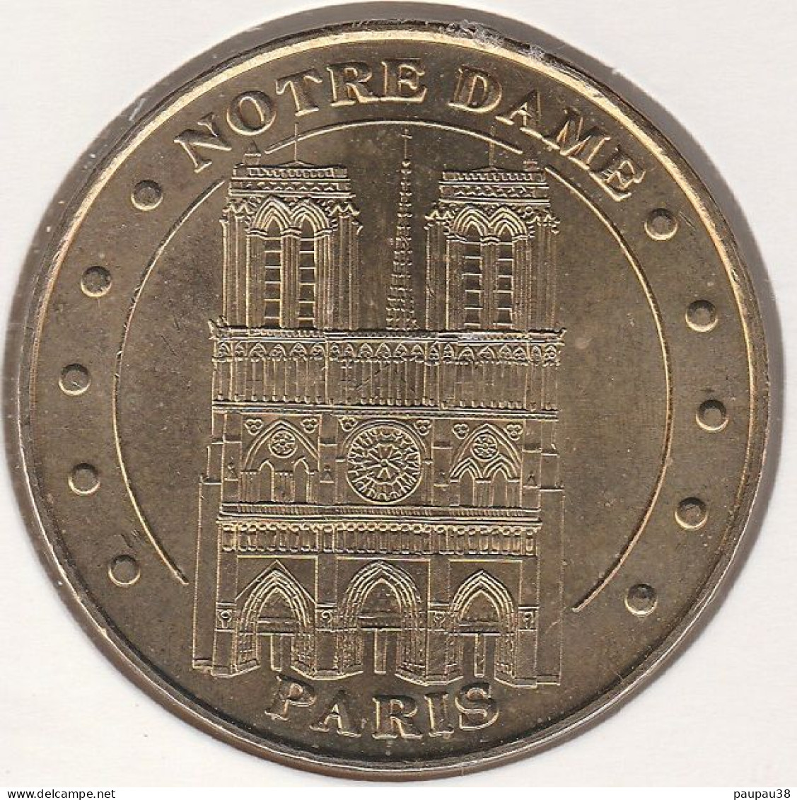 MONNAIE DE PARIS 2006 - 75 PARIS BatoBus - Notre-Dame De Paris, Façade - Face Cerclée - 2006