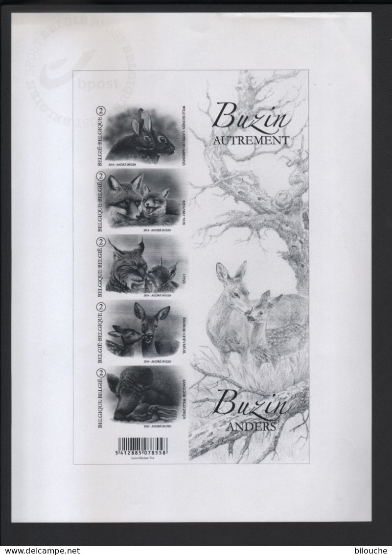 BUZIN / FEUILLET NOIR ET BLANC EDITE PAR LA POSTE / SERIE 'BUZIN AUTREMENT' / BL 214 - B&W Sheetlets, Courtesu Of The Post  [ZN & GC]