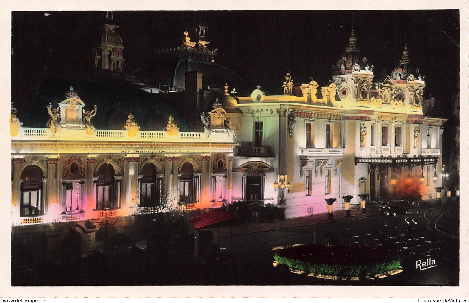 MONACO - Monte Carlo, La Nuit - Le Casino - Collection "La Côte D'Azur" - Carte Postale Ancienne - Monte-Carlo