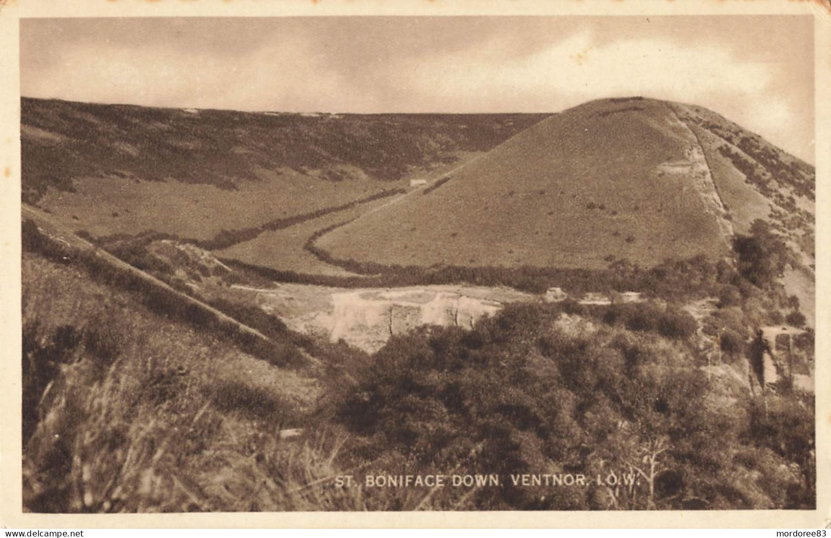 Post Card Boniface Down Ventnor - Ventnor